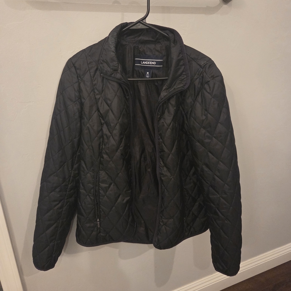 Lands' End Dark Quilted Jacket